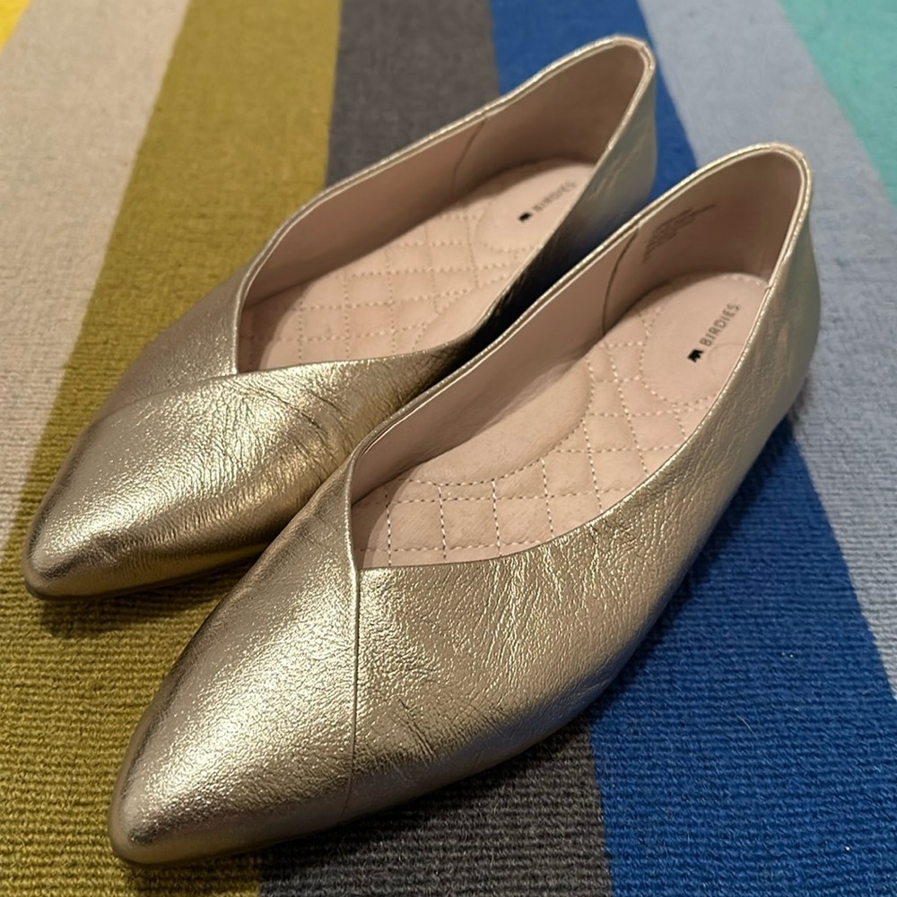 Birdies- Goldfinch Gold Leather size 10.5